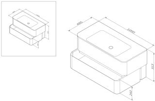 Am.pm Sensation M30FHX1002NF тумба под раковину 100 см орех